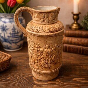 1970s HOLLAND MOLD Vintage 9.5” Ceramic Pitcher No Lid